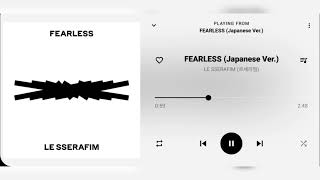 LE SSERAFIM (르세라핌) - FEARLESS (Japanese Ver.) [Audio]