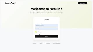 Neofin Loan Origination System