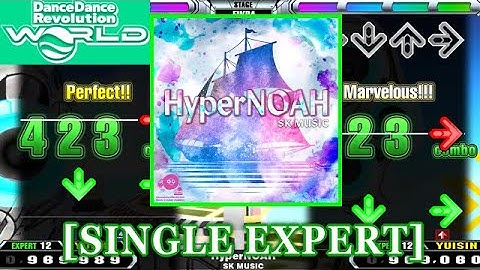 【DDR WORLD】 HyperNOAH / SK MUSIC [SINGLE EXPERT] 譜面確認+Clap