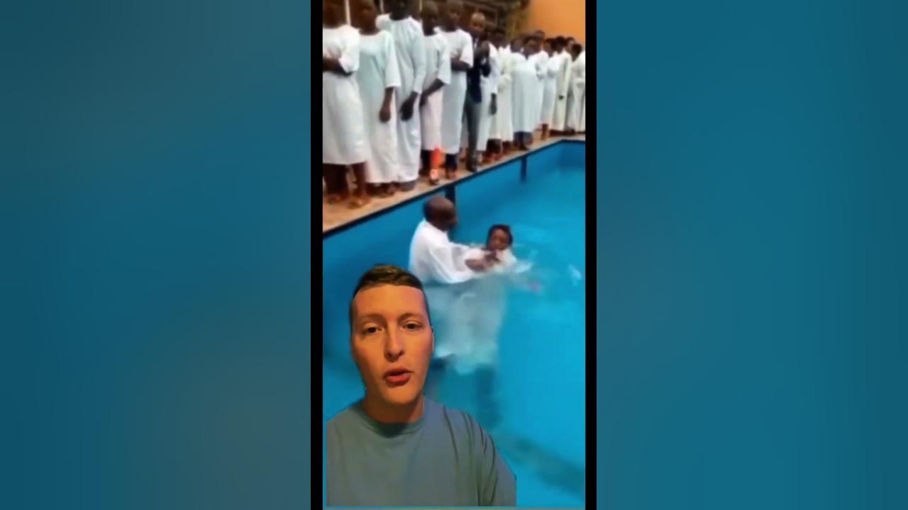 How to NOT Baptize someone!  #laugh #baptism #fail #howto #christianshorts #bible #viral
