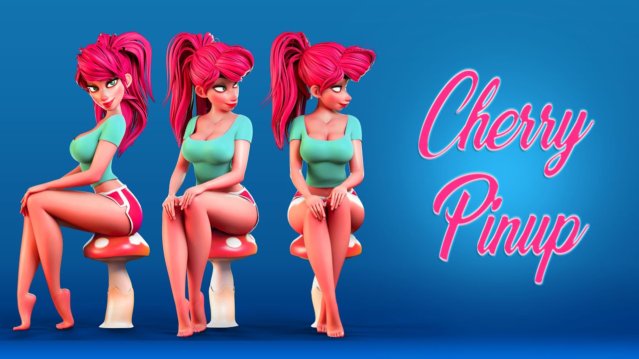 matt trope pinup zbrush