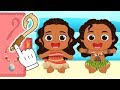 BEBÉS ALEX Y LILY Se transforman en la princesa hawaiana 🌺 Dibujos animados educativos