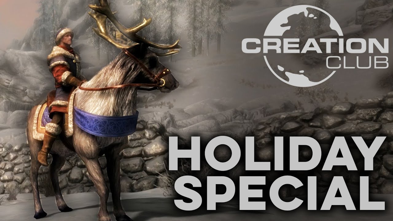 Becoming Santa in Skyrim with Creation Club Mods on PS4 - Shapeless Skyrim PS4 Mods