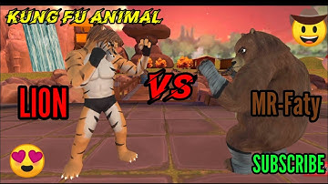 Kung Fu Animal Fighting Game Lion Vs MR-FATY Gameplay.🐅🐅vs🐻🐻.......