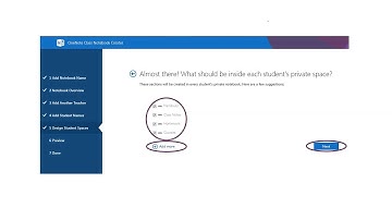 Creating a new Class Notebook