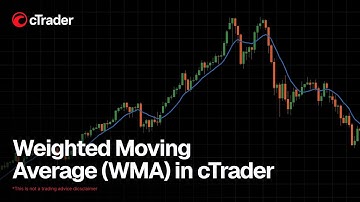 Weighted Moving Average (WMA) in cTrader - how it works and how to use it