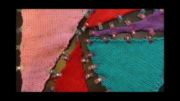 Easy Peasy multi use flat panel knitting with your circular knitting machine