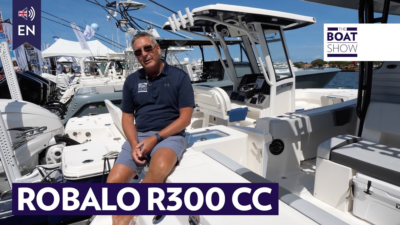 ⁣ROBALO R300 CC - Motor Boat seen at Palm Beach Boat Show 2025 - The Boat Show