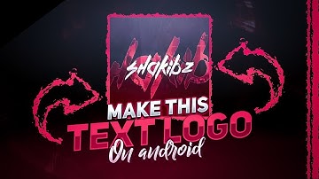 Create Dope Gaming Text Logo On Android | Gaming Logo Tutorial | How To Make Text Logo On Android