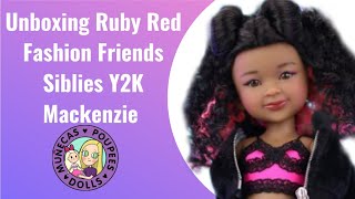 Unboxing Ruby Red Fashion Friends Siblies Y2K Mackenzie Doll