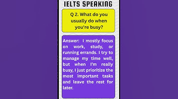 IELTS Speaking Deel 1: Inleidende vragen over bezig zijn met antwoorden | Deel 2 #ielts #shorts