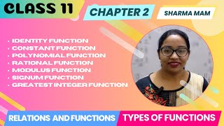 Class 11 Math | Exercise 2.3 | Types of Functions | Chapter 2 | Relations & Functions | JEE