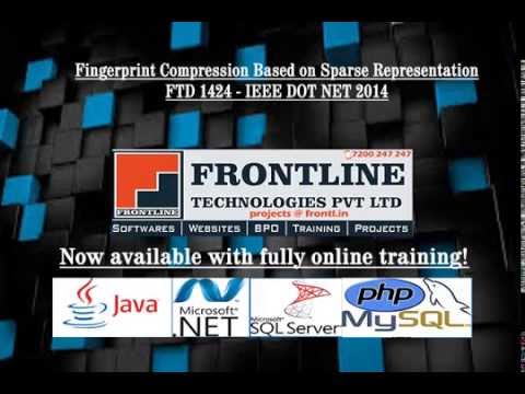 Fingerprint Compression Based on Sparse Representation IEEE DOT NET 2014