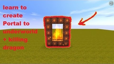 How to create portal to the underworld + KILLING DRAGON(miniWorld)
