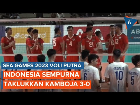 Hasil Voli Putra SEA Games 2023: Indonesia Sempurna, Permalukan Tuan Rumah Kamboja