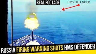 Russian Warship fire warning shots at Royal Navy HMS Defender in Black Sea !!!