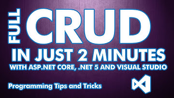 CRUD MVC in just 2 minutes with C# ASP.NET Core, NET 5 and Visual Studio 2019 Challenge