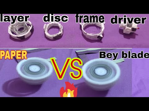 How to make paper Beyblade burst bey in Beyblade burst system   Paper Beyblade