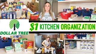 Cheap organization ideas | ONE DOLLAR PANTRY organization | Cheap organization for kitchen