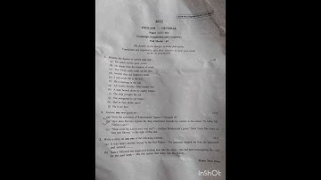 Cu Ba English General Semester 5 (LCC-2) 2022 Question Paper