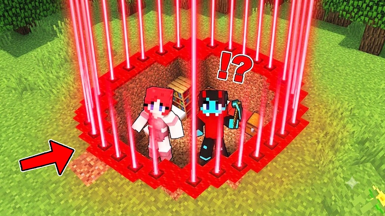 Minecraft but.. We Can't Leave the RED Circle!