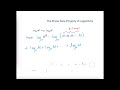Proof of Power Rule for Logarithms