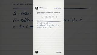 Never divide across by a variable factor! Canceling (x - 4) deletes valid roots. Factor ev