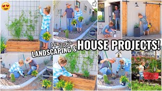 *NEW* HOUSE PROJECTS &amp; LANDSCAPING!!😍 EXTERIOR HOME MAKEOVER | OUR ARIZONA FIXER UPPER