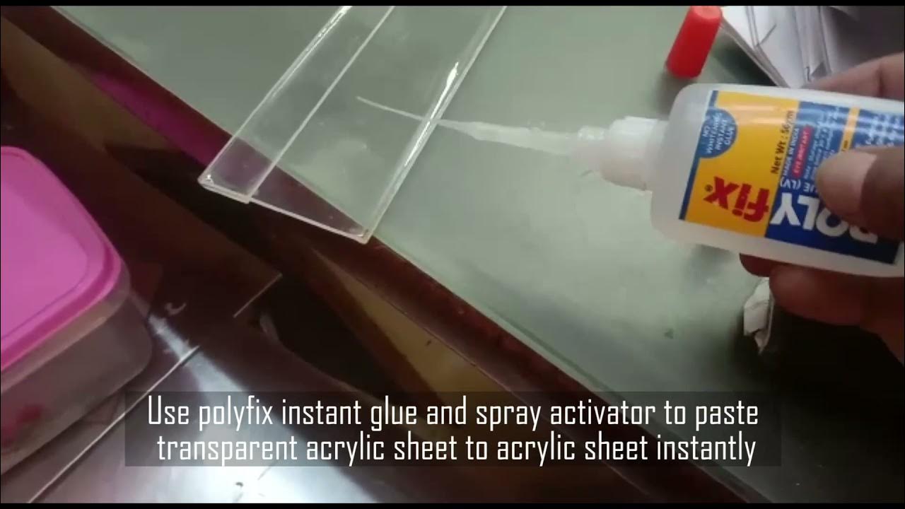 Glue CLEAR PLASTIC face to face with NO MARKS, YouTube