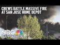 Crews Battle 5-Alarm Fire at Home Depot in South San Jose