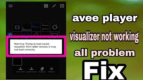 How To Fix ||Avee Player visualizer not support