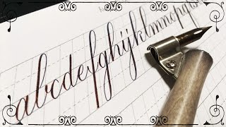 calligraphy copperplate thick style カリグラフィー カッパープレート 太字