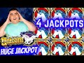 HUGE HANDPAY JACKPOT On Enchanted Unicorn Slot & 3 More JACKPOTS ! Live Slot JACKPOTS In Vegas