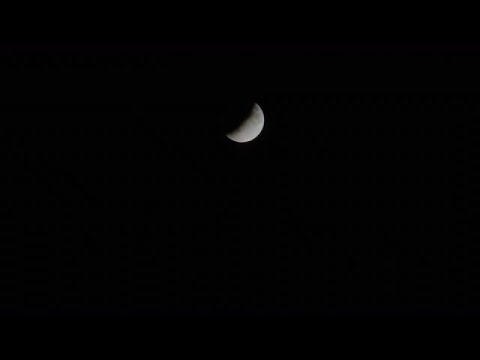 Partial Lunar Eclipse Stock Video