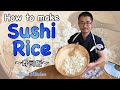How to cook sushi rice   easy japanese home cooking recipe