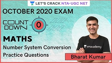 Number System Conversion Practice Questions | Maths | Target NTA-UGC NET Paper 1 for 2020/2021