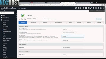 Installing MODX with Softculous in cPanel