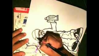 Como Dibujar un CHOLO - How to draw a gangsta with a spraycan BY WIZARD -  thptnganamst.edu.vn