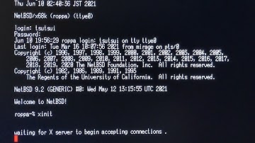 NetBSD/x68k 9.2 on SHARP X68030 - Start X.org server