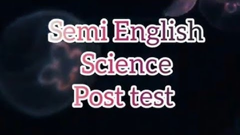 #7th Science -Post test -@Bridge course 2023