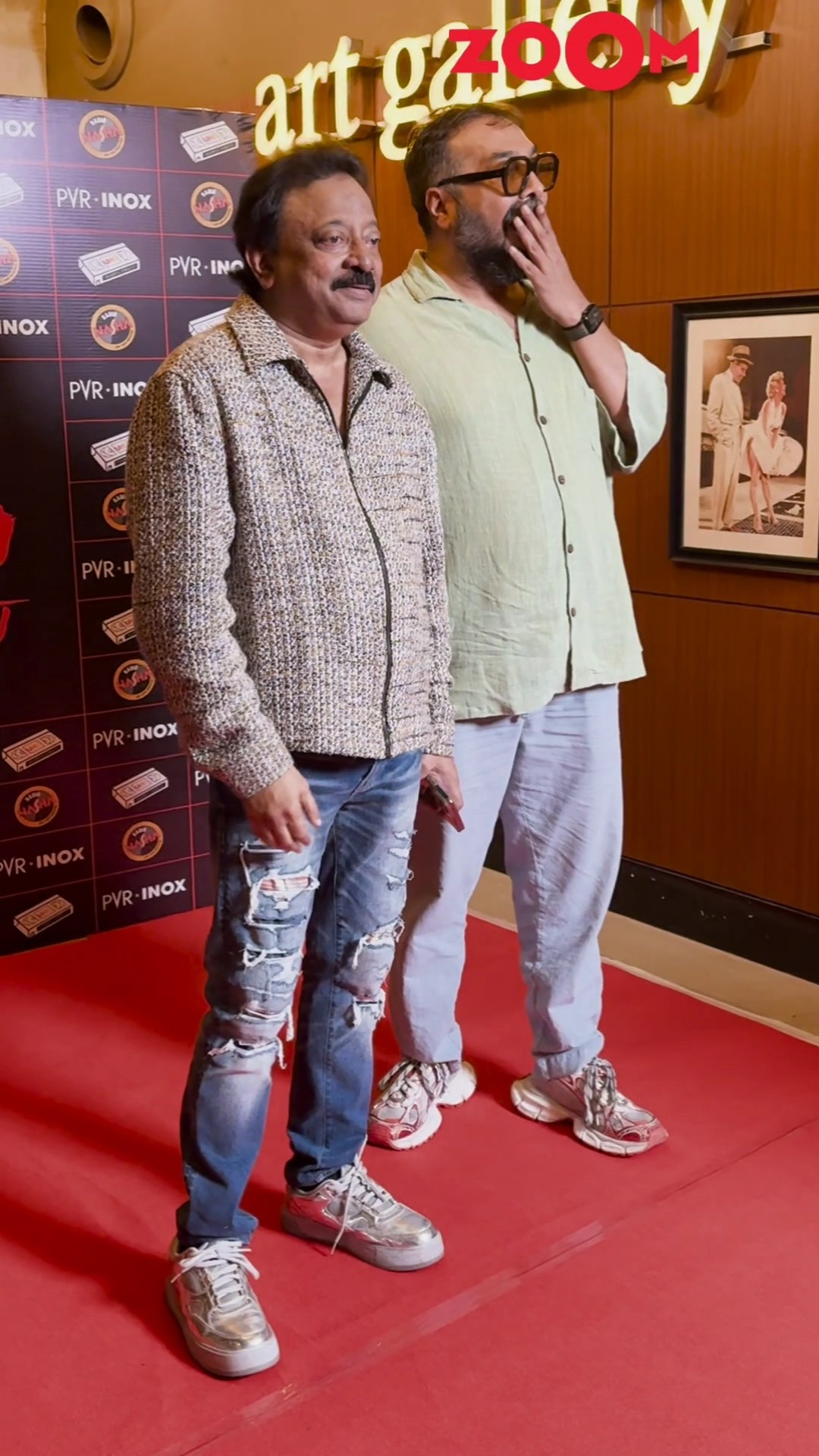 Anurag Kashyap-Ram Gopal Varma POSES for the paps at the re-release of Satya ? #shorts