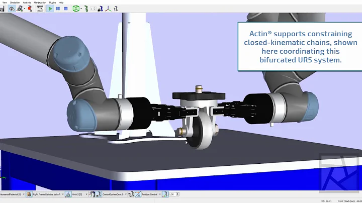 Bi-handed UR5 Robotic Assembly