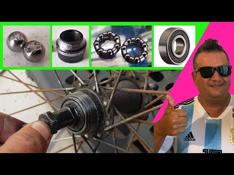 COMO ARREGLAR BALEROS , BOLILLEROS O RULEMANES ROTOS DE TU BICICLETA !! FACIL LO HACEMOS JUNTOS!!