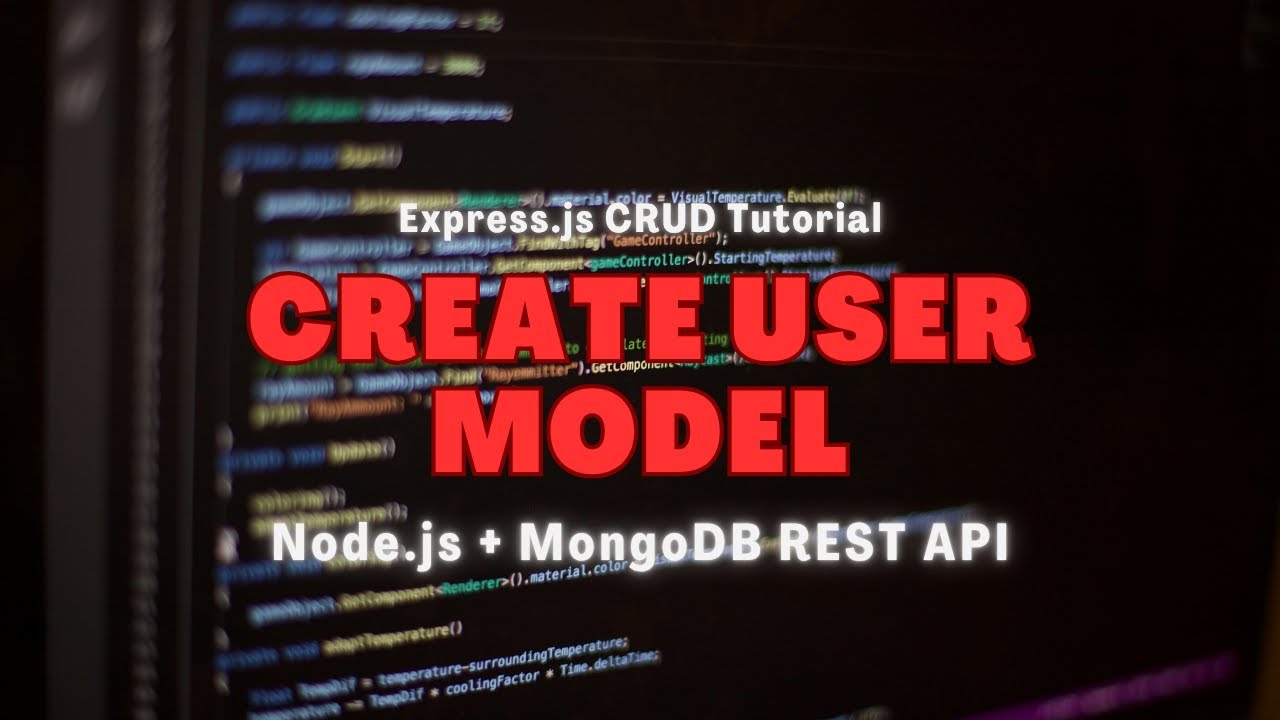 🚀 How to Create a User Model in MongoDB | Build a Scalable Express.js ...