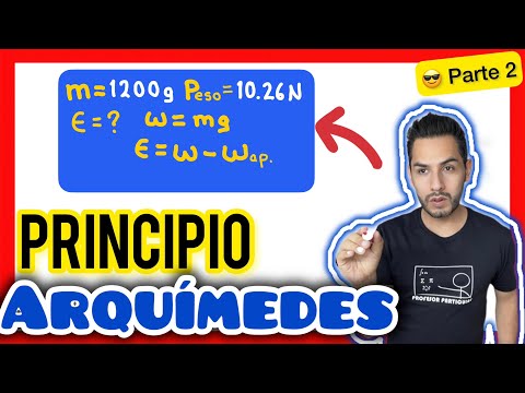 ✅​PRINCIPIO de ARQUÍMEDES Ejercicio Resuelto [𝐄𝐱𝐩𝐥𝐢𝐜𝐚𝐝𝐨 𝐞𝐧 𝟒 𝐦𝐢𝐧𝐮𝐭𝐨𝐬😎​🫵​💯​]Física