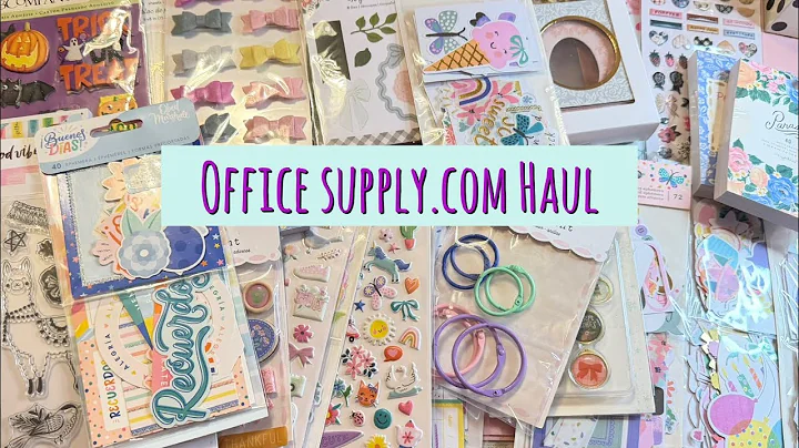 OfficeSupply.Com Haul so much cute crafty stuff 🎀🎀🎀