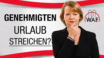 Kann die Firma meinen Urlaub streichen?