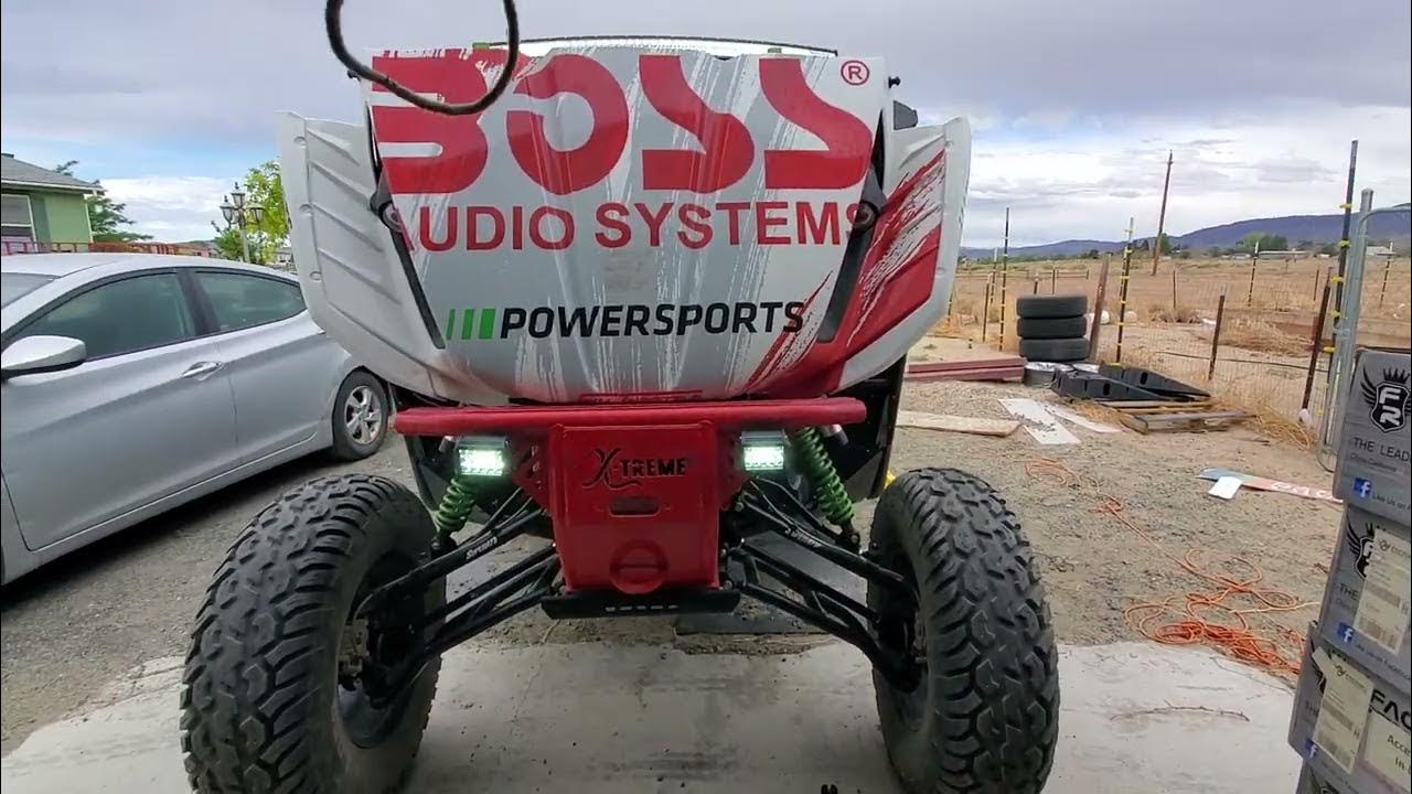 side by side light bar pod light installed teryx4 YouTube