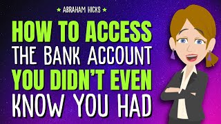How to Access the Bank Account You Didn’t Even Know You Had ✨ Abraham Hicks 2025