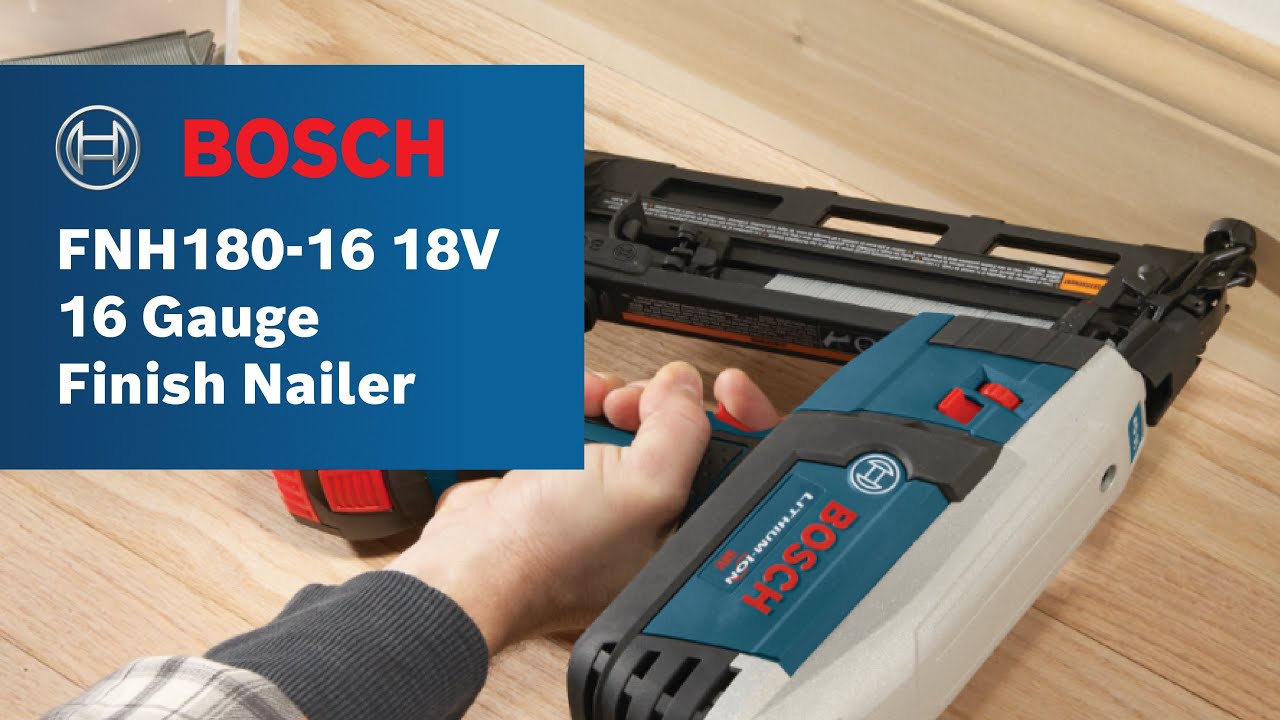 Bosch Power Tools Fnh180 16 18v 16 Gauge Finish Nailer Product